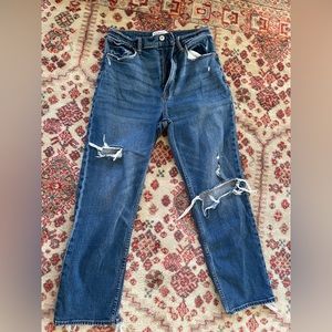 Abercrombie & Fitch ultra high rise straight leg jeans